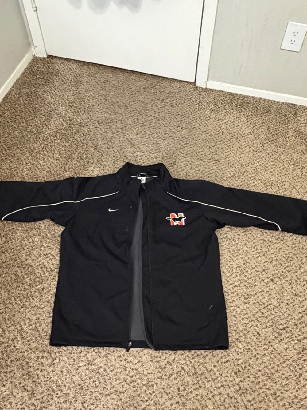Nike Men's Black Full Zip Soft Shell Jacket Size M